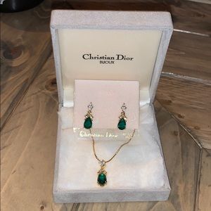 Christian Dior Emerald Set
